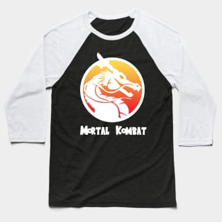 Mortal Kombat Shenron White Baseball T-Shirt